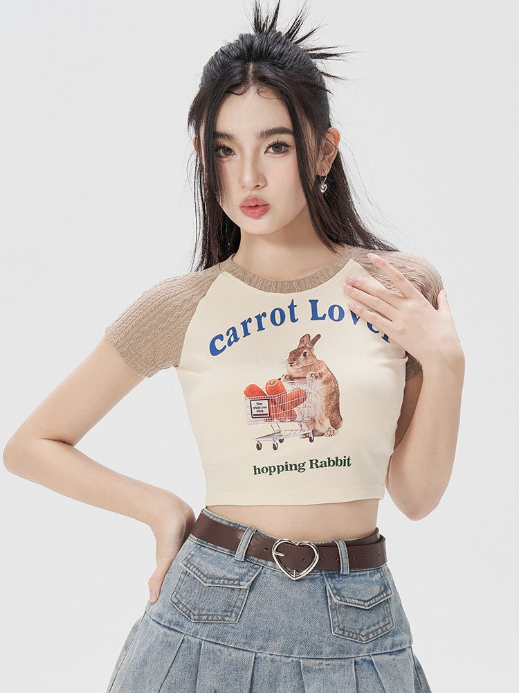 Carrot Lover Raglan Baby Tee