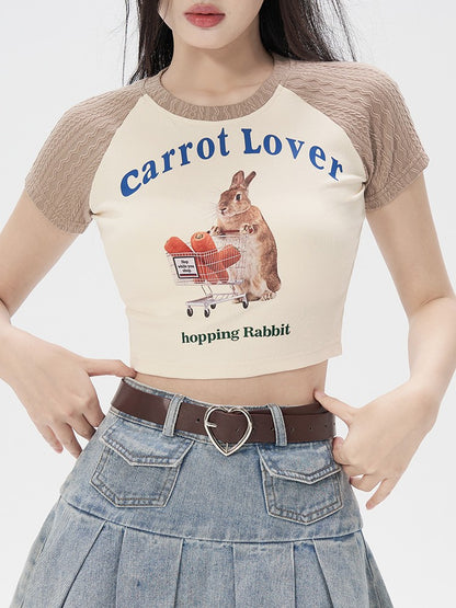 Carrot Lover Raglan Baby Tee