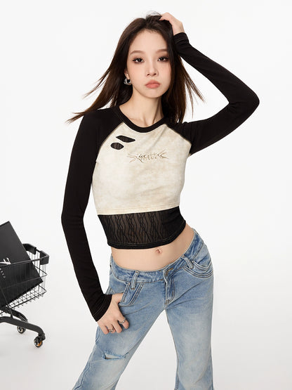 Vintage Raglan Long Sleeve Top