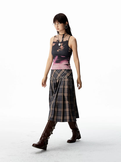 Pink Gradient Sleeveless Top