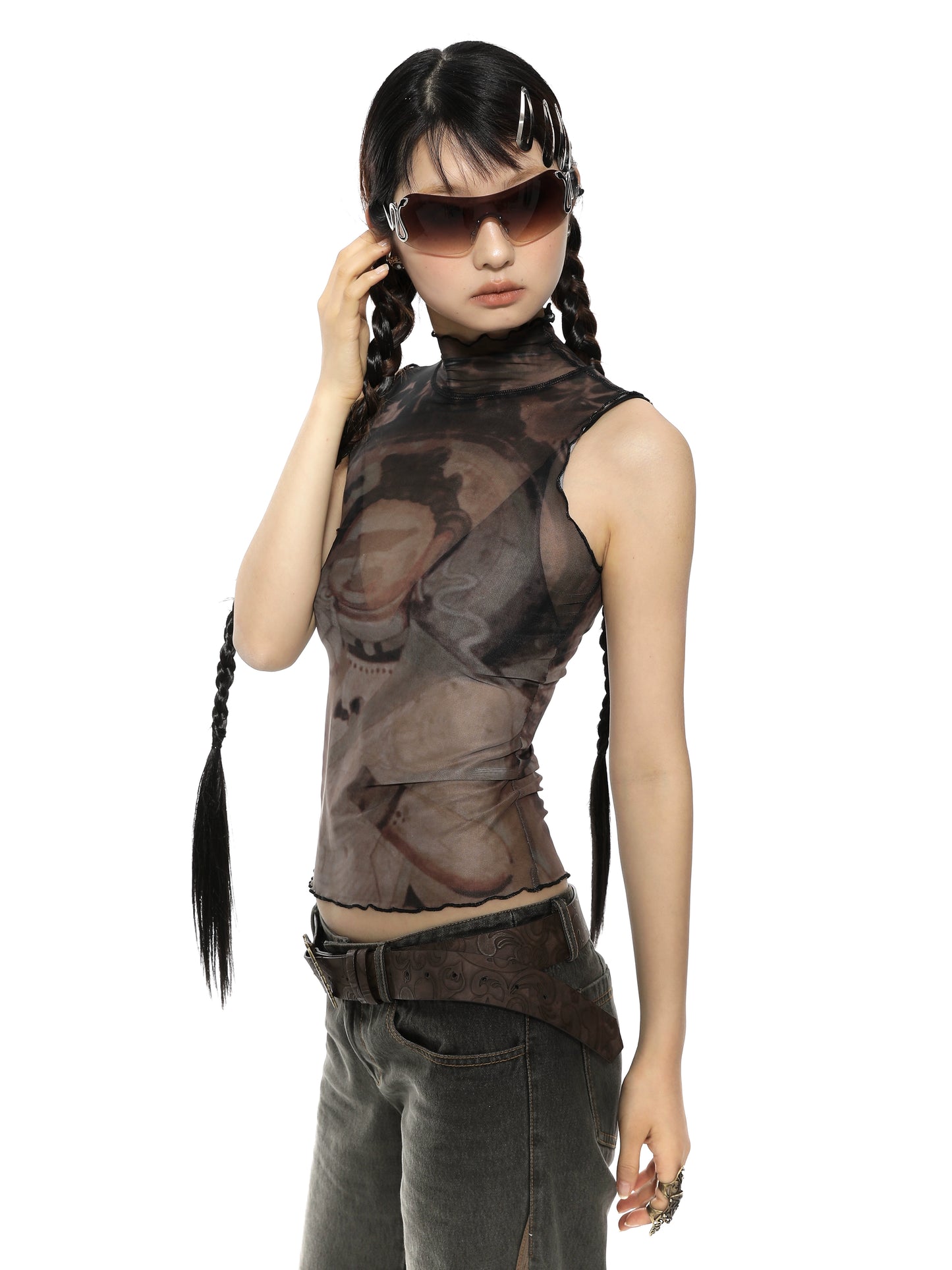 Vintage Buddha Sleeveless Top