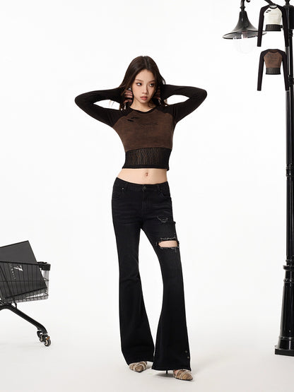 Vintage Raglan Long Sleeve Top