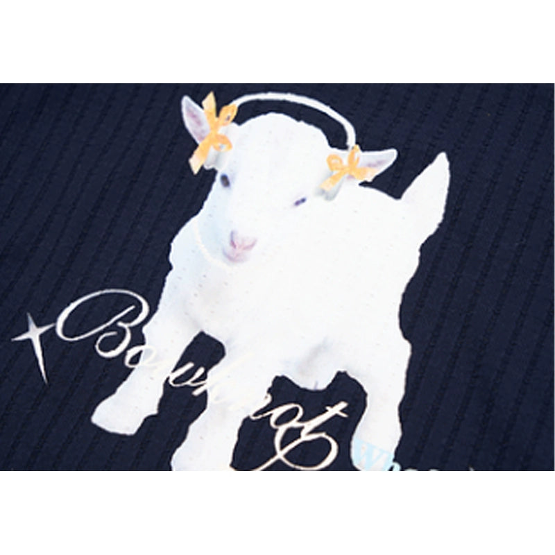 Theanswer ballet lamb print camisole summer millennial sweet babes niche cropped crop top