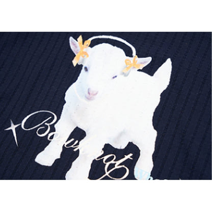 Theanswer ballet lamb print camisole summer millennial sweet babes niche cropped crop top