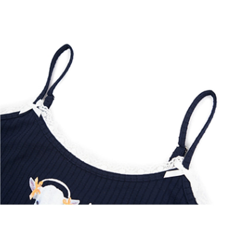 Theanswer ballet lamb print camisole summer millennial sweet babes niche cropped crop top