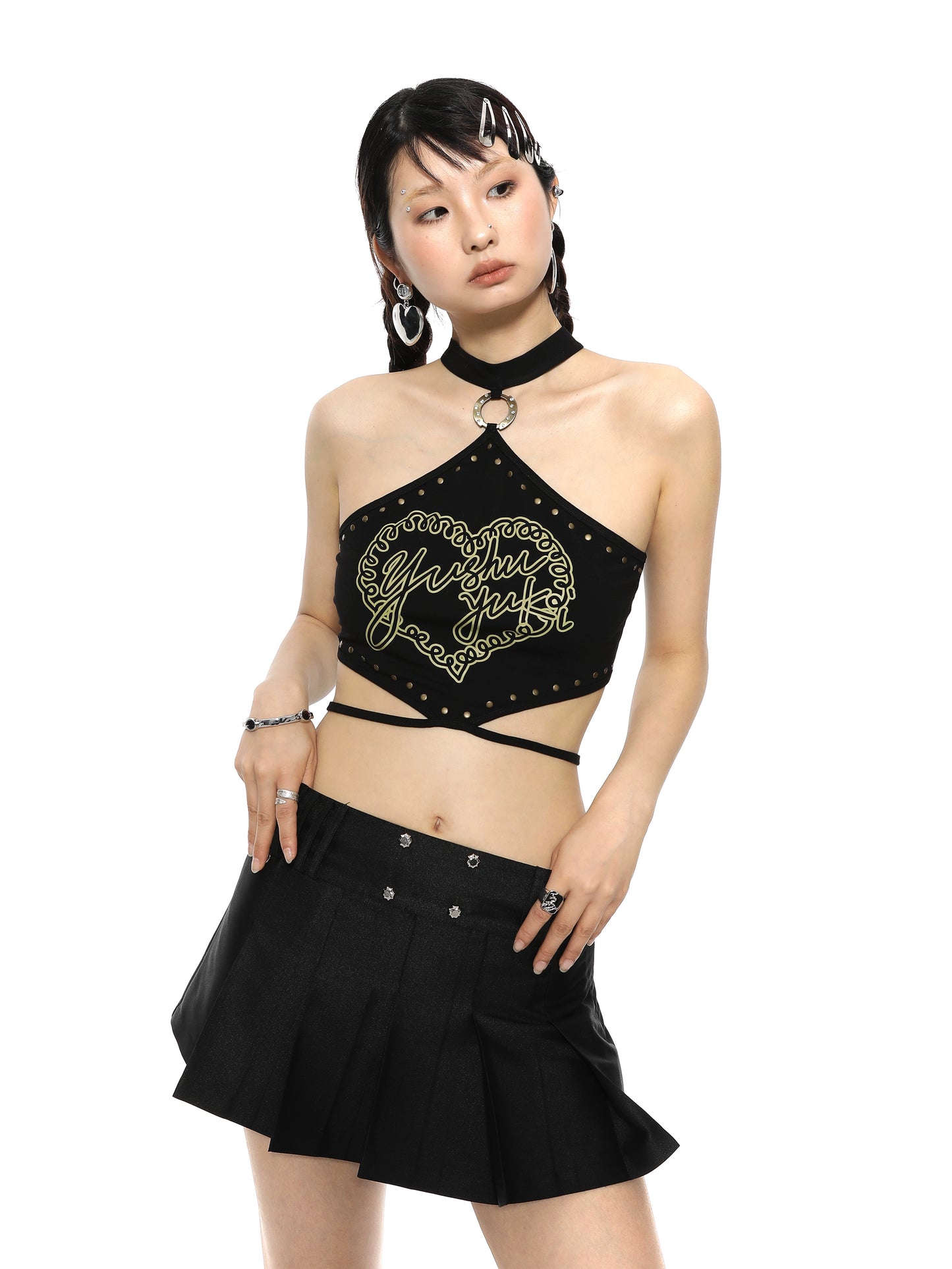Choker Ring Halter Top